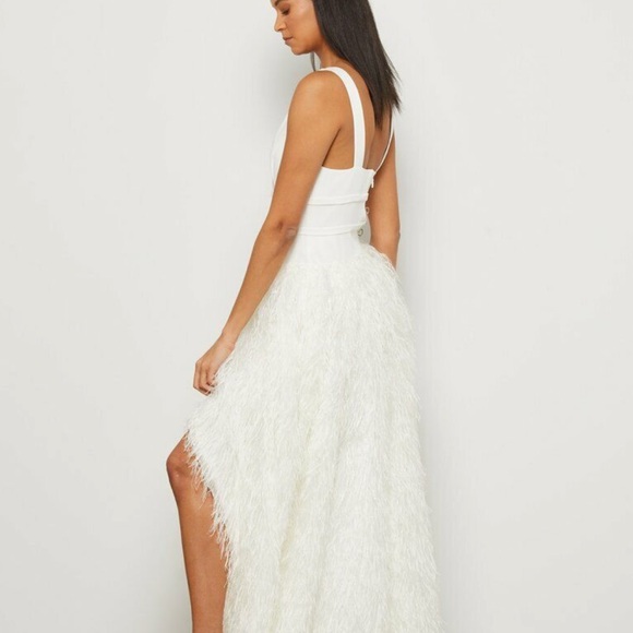 BCBG FEATHER WEDDING DRESS - Picture 2 of 4